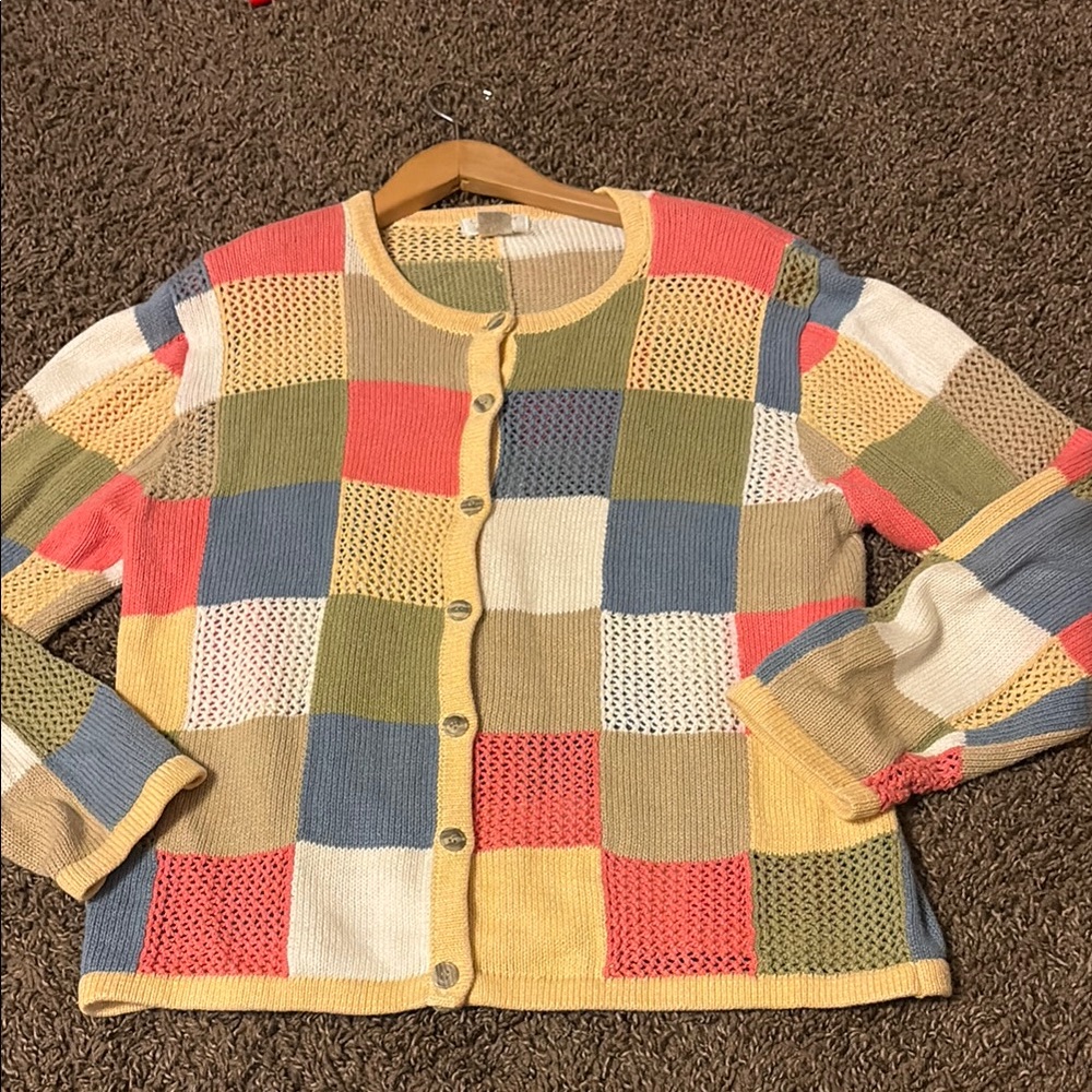Colorful Patchwork Women's Sweater